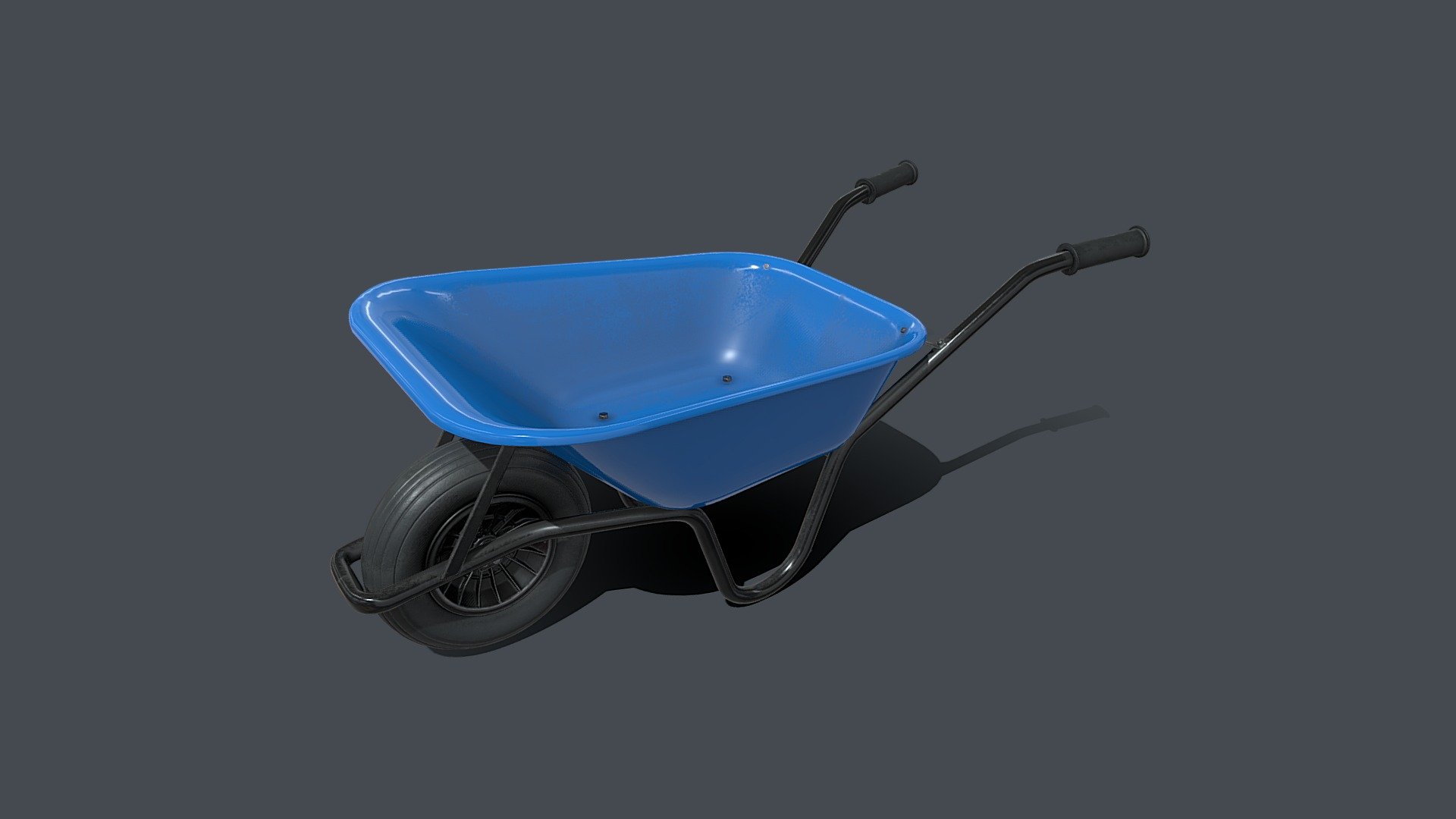 Blue Wheelbarrow