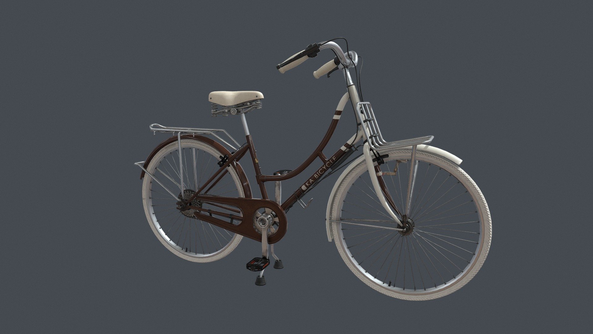 Brown Vintage City Bicycle