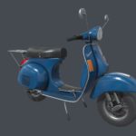 Vespa PX Classic Scooter 3D Model