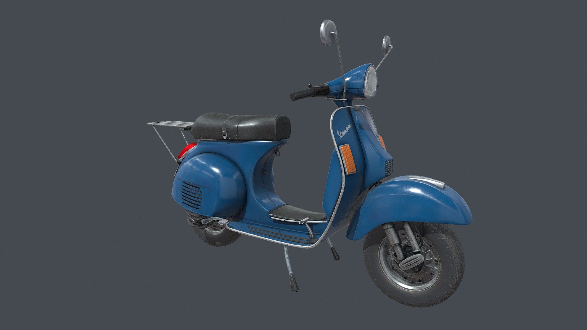 Vespa PX Classic Scooter 3D Model