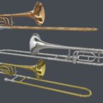 Bass Trombone 3 Materials Brass Copper Silver