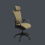 Beige and Black Modern Ergonomic Office Chair