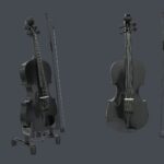 Black Carbon Fiber Violin