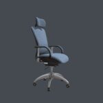 Blue Black Modern Ergonomic Office Chair