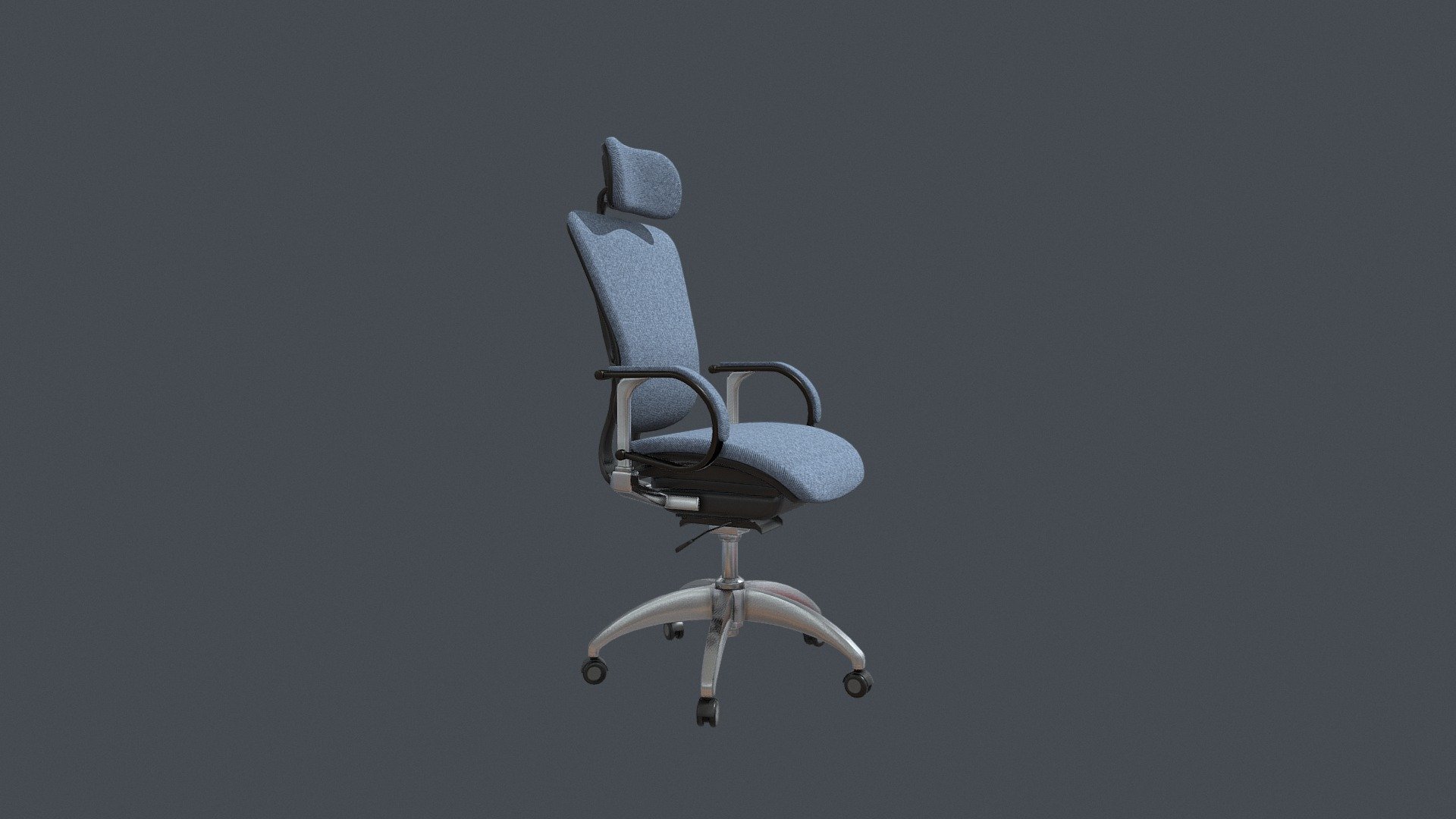 Blue Black Modern Ergonomic Office Chair