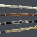 Clarinet Collection Brass White Black and Wood