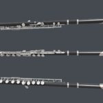 Clarinet Flute Copper Black Silver