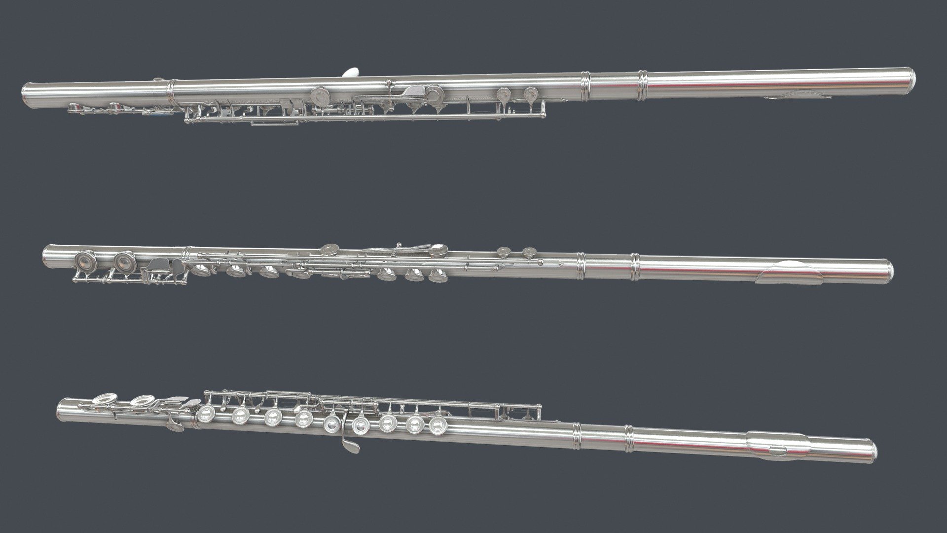 Clarinet Flute silver