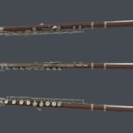 Clarinet Flute Wood Silver