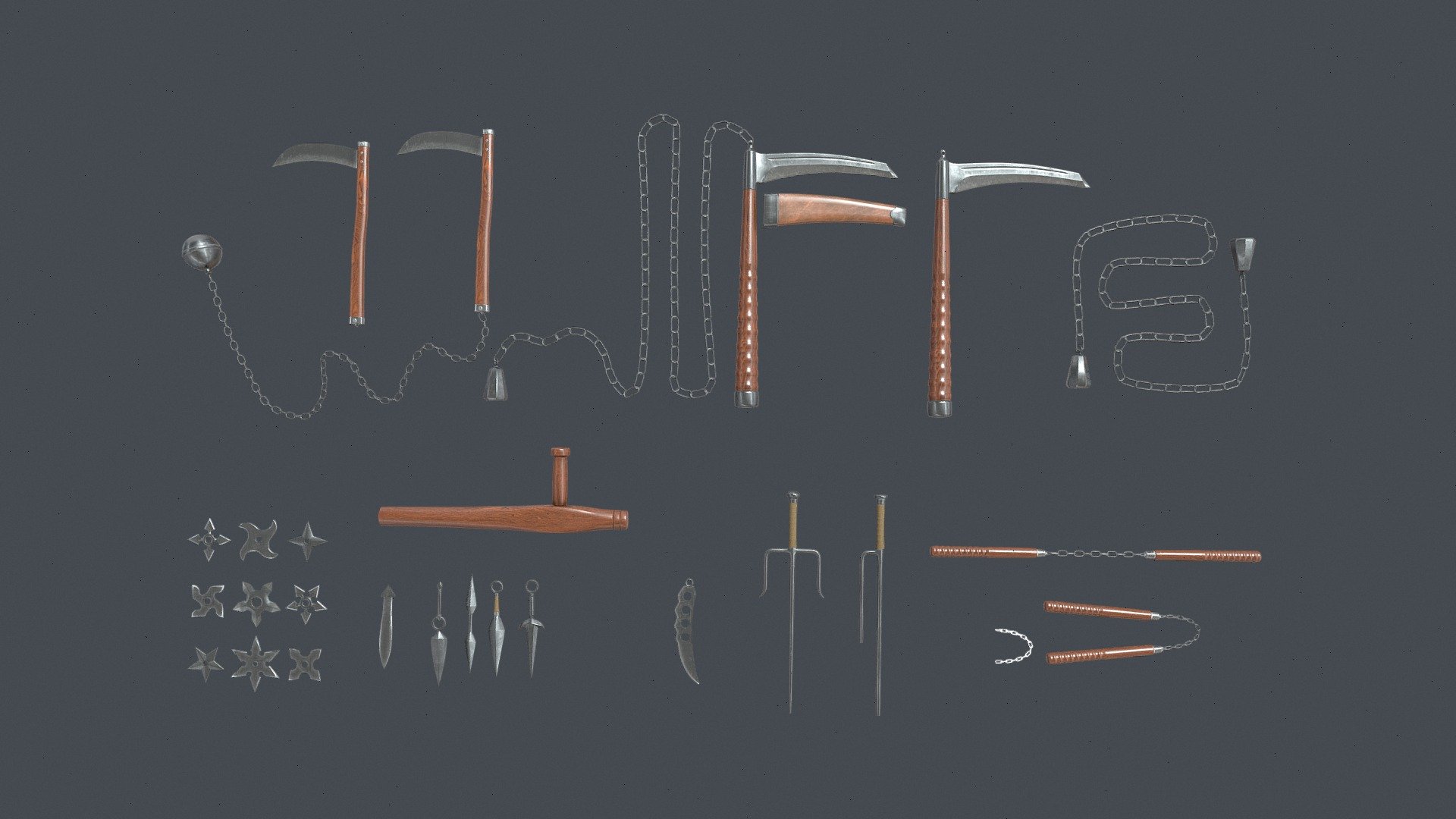 Collection of Ninja Weapons