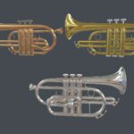 Cornet 3 Materials Brass Copper and Silver