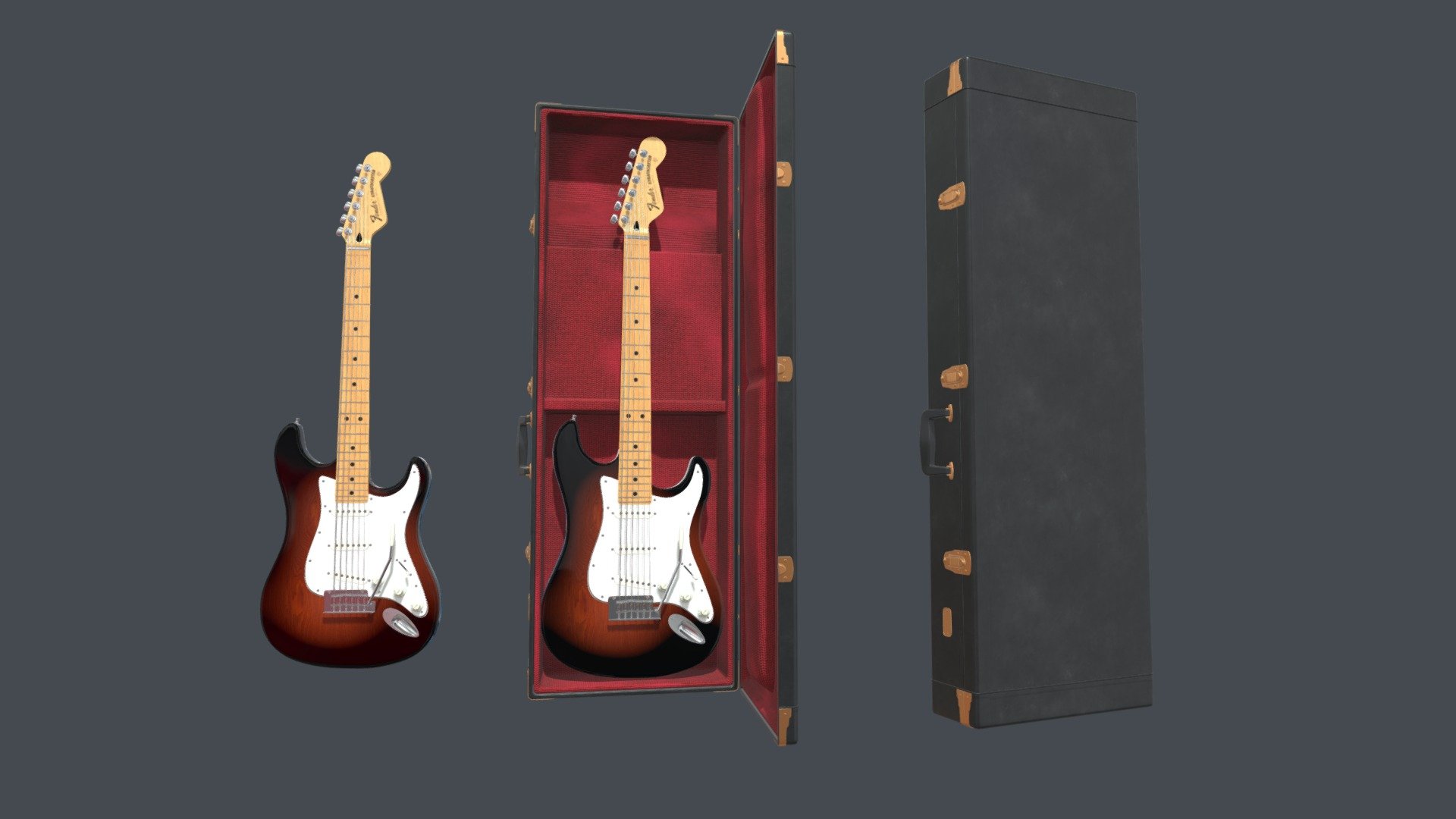 Electric Guitar Fender Stratocaster with case