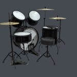 Full Black Drum set