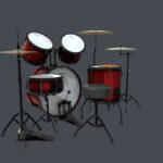 Full Red Drum set