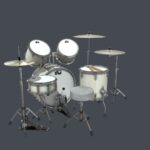 Full White Drum set