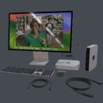 Mac mini 2023 with keyboard mouse