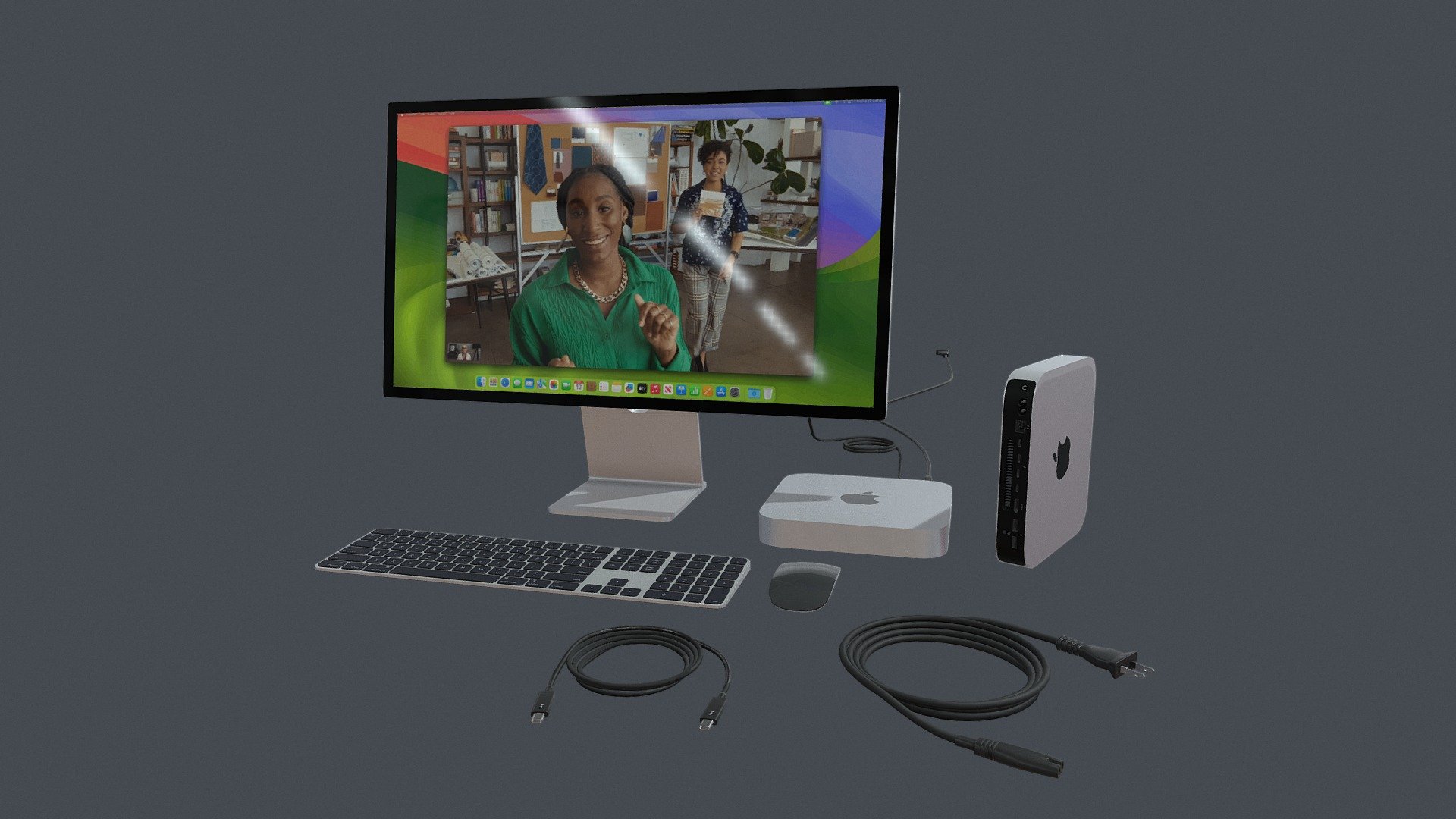 Mac mini 2023 with keyboard mouse
