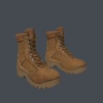 Military-Style Boots in Brown Color