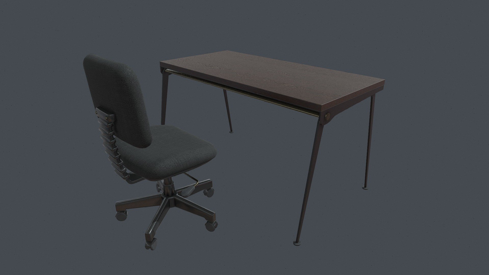 Modern Minimal Office Desk & Ergonomic Chair Set