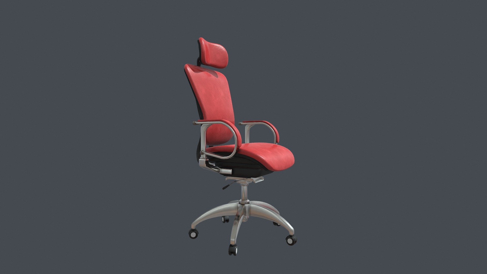 Red Black Modern Ergonomic Office Chair