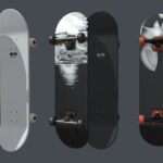 Three Realistic Skateboards