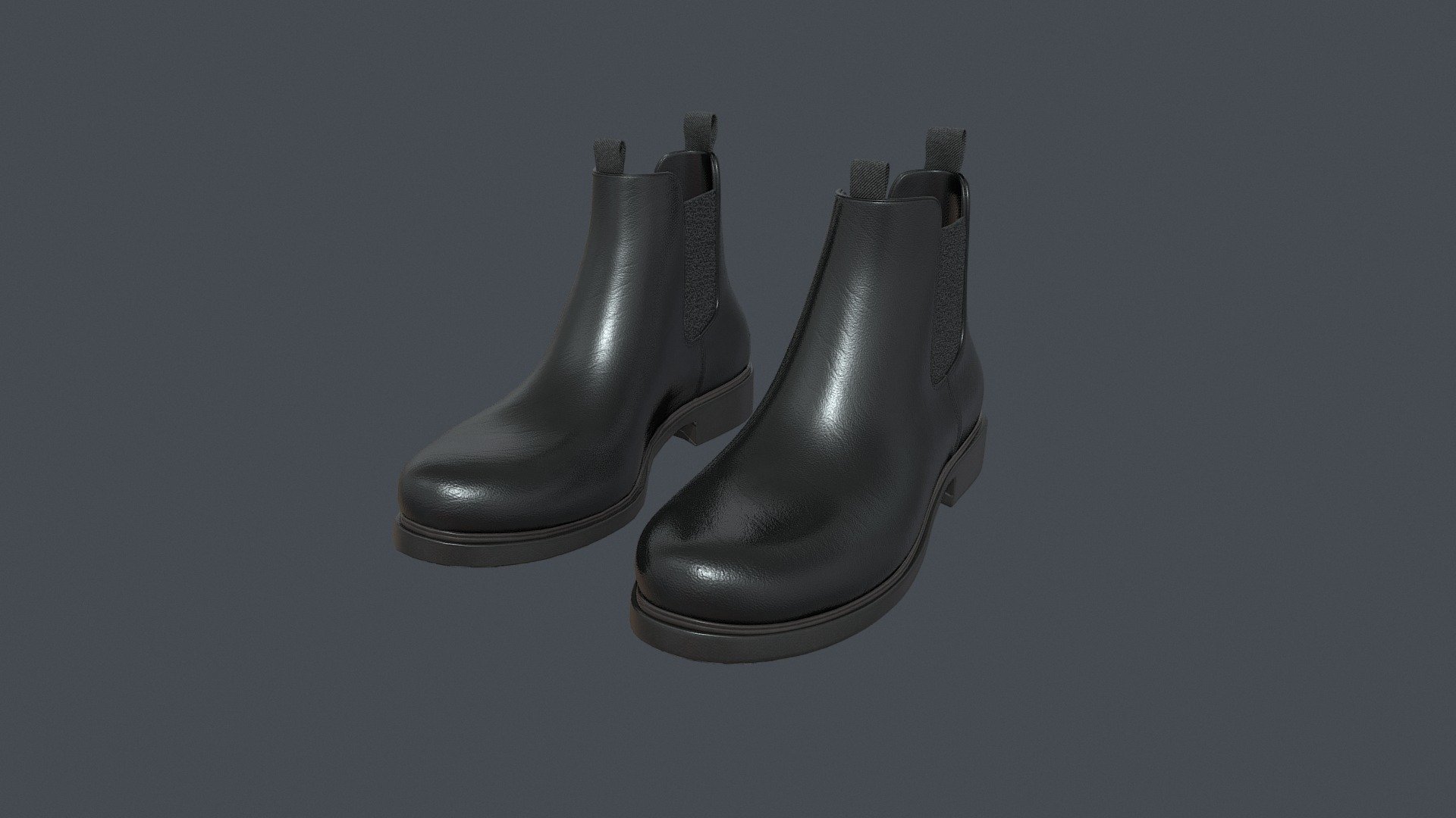 Urban boots black leather