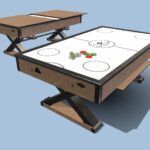 Air Hockey Table with Dining Top 87”