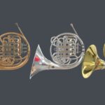 French Horn 3 Materials Brass,Copper,Silver