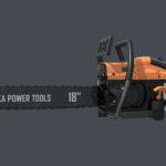 Orange Gas Chainsaw