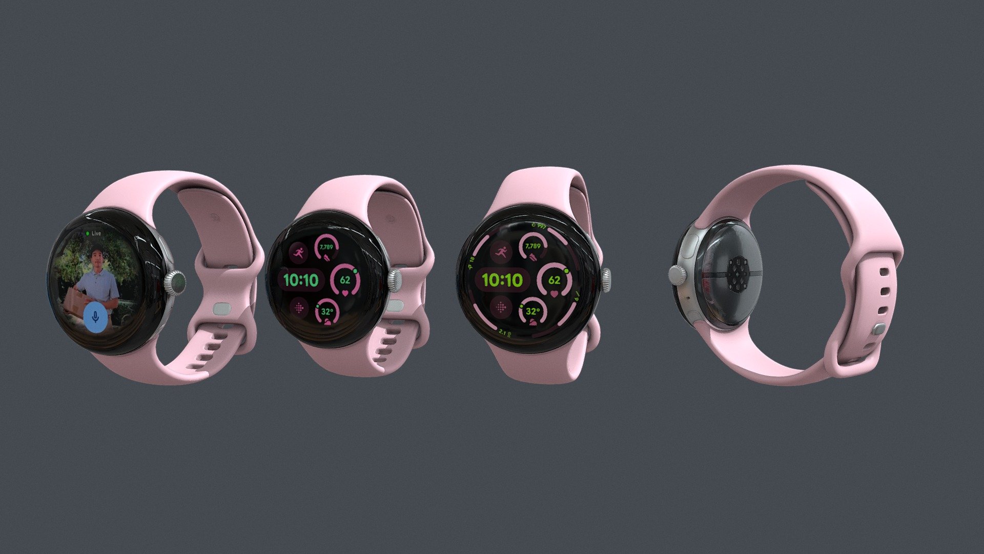 Pixel Watch 3 41MM and 45MM Rose