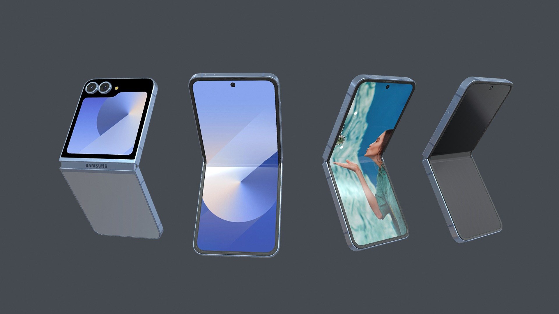 Samsung Galaxy Z Flip 6 blue