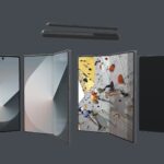 Samsung Galaxy Z Fold 6 Silver with pencil