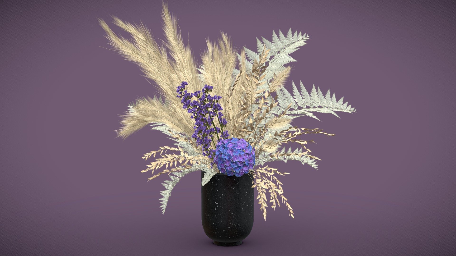 Vase Bouquet Pampas 01