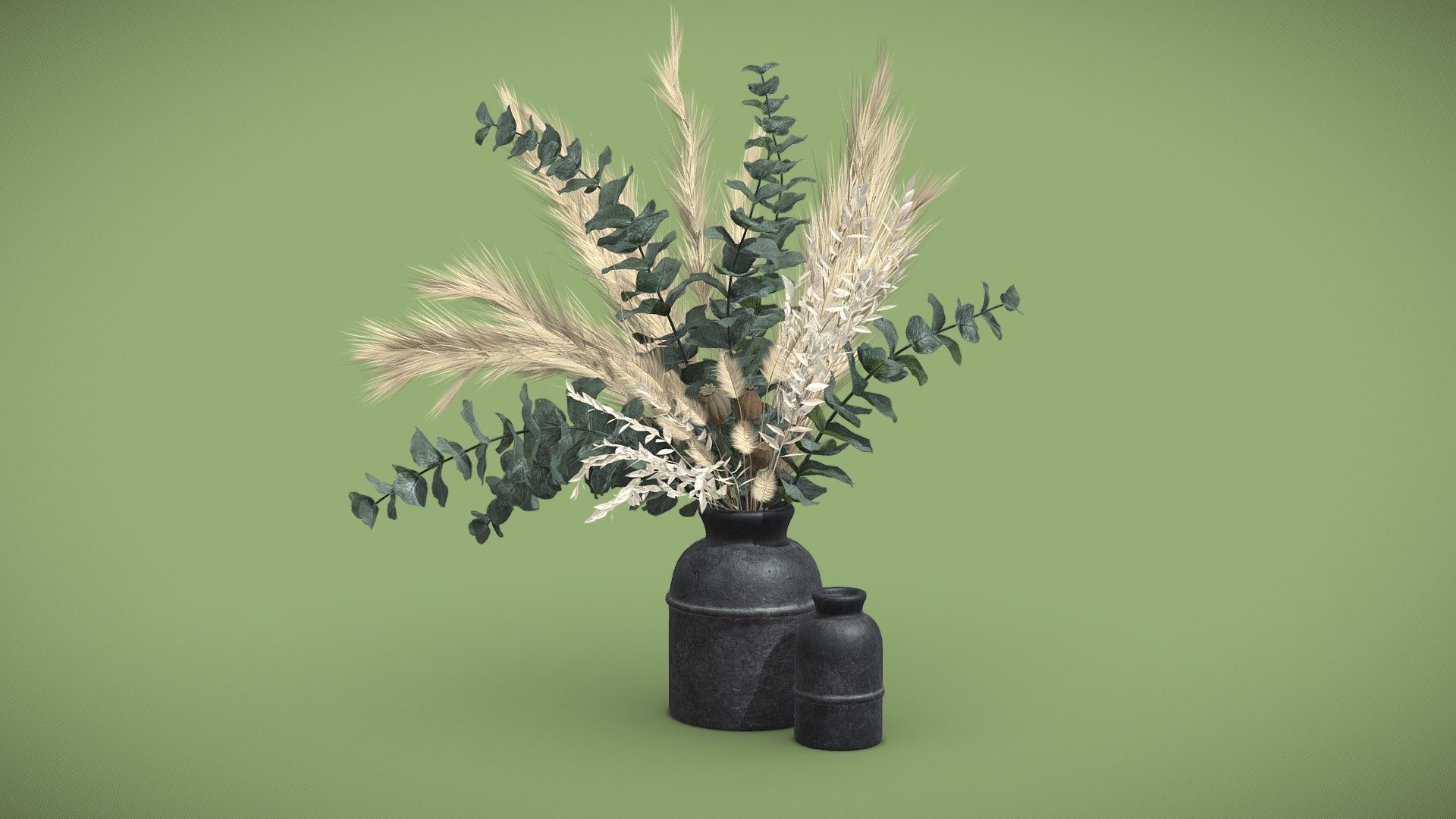 Vase Bouquet Pampas 03