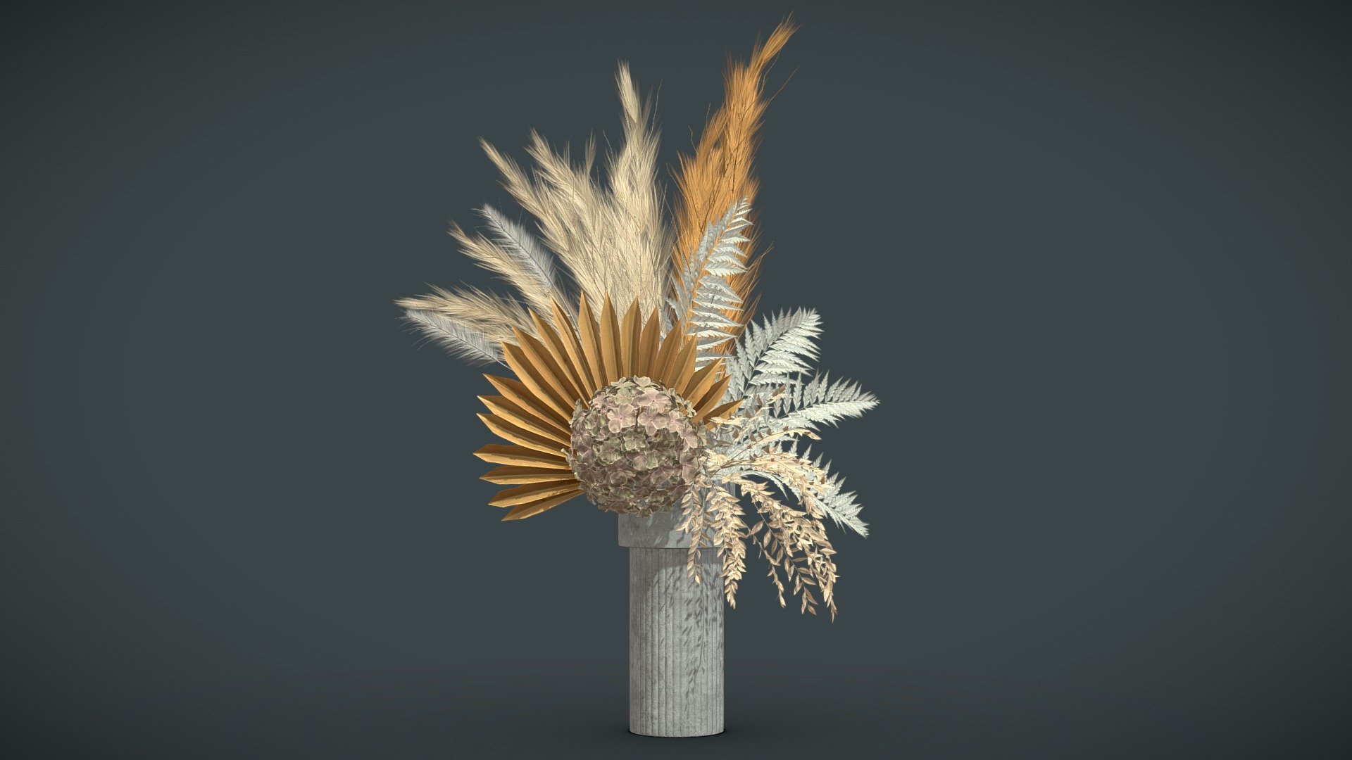 Vase Bouquet Pampas 04