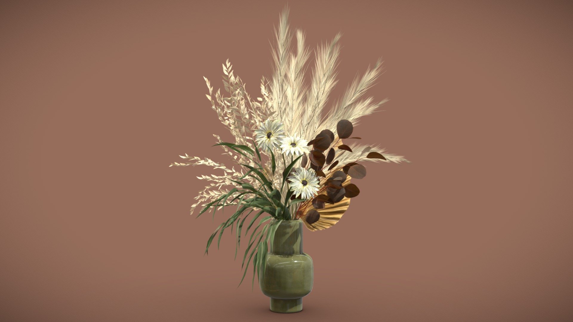 Vase Bouquet Pampas 07