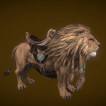 Realistic Lion 3d Model With Animation Files