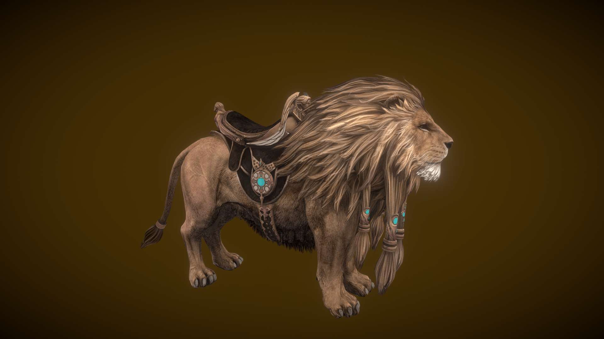 Realistic Lion 3d Model With Animation Files - deep3dsea
