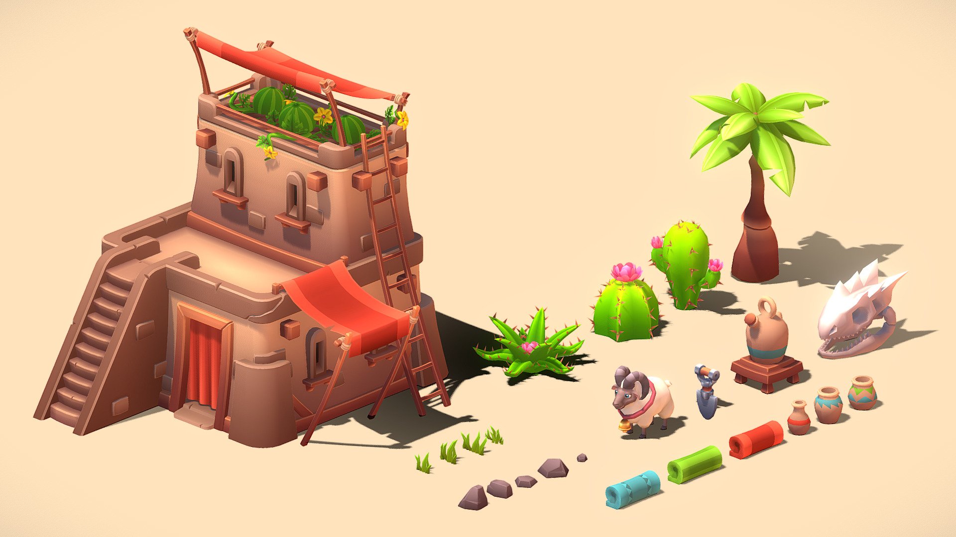 Download 100 Nature & Plants 3d Models Collection 3D Model | Deep3DSea