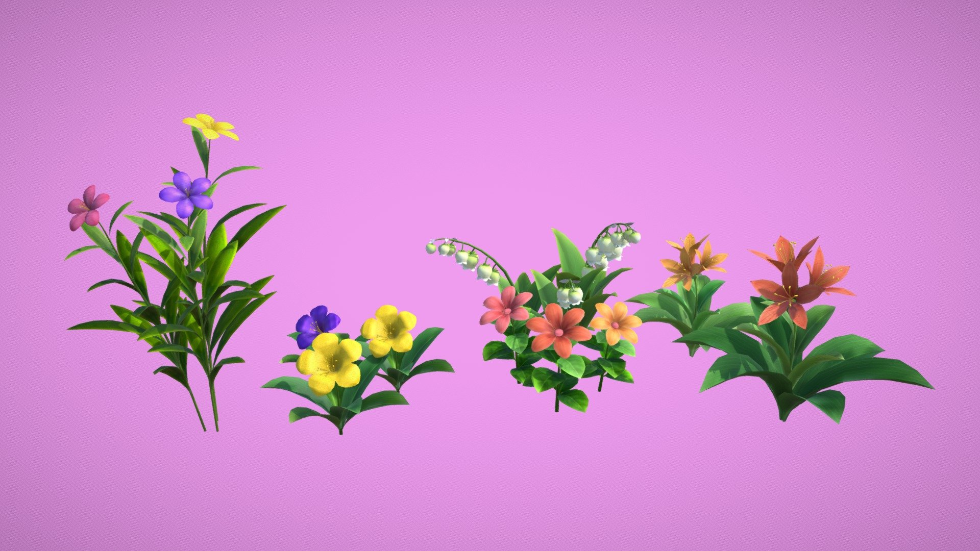 Download 100 Nature & Plants 3d Models Collection 3D Model | Deep3DSea
