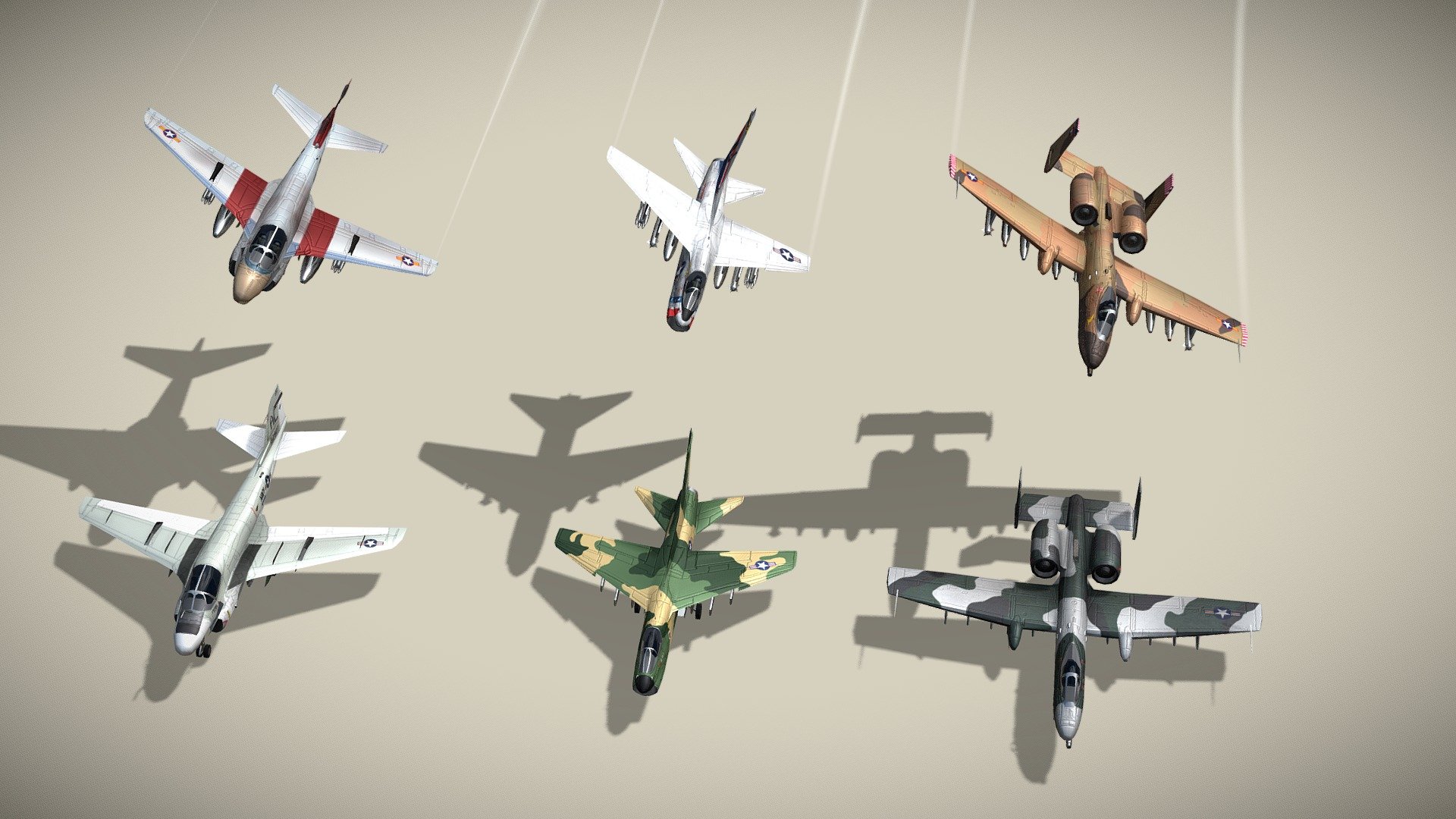 Download 100 Aircraft 3d Models Collection 3D Model | Deep3DSea