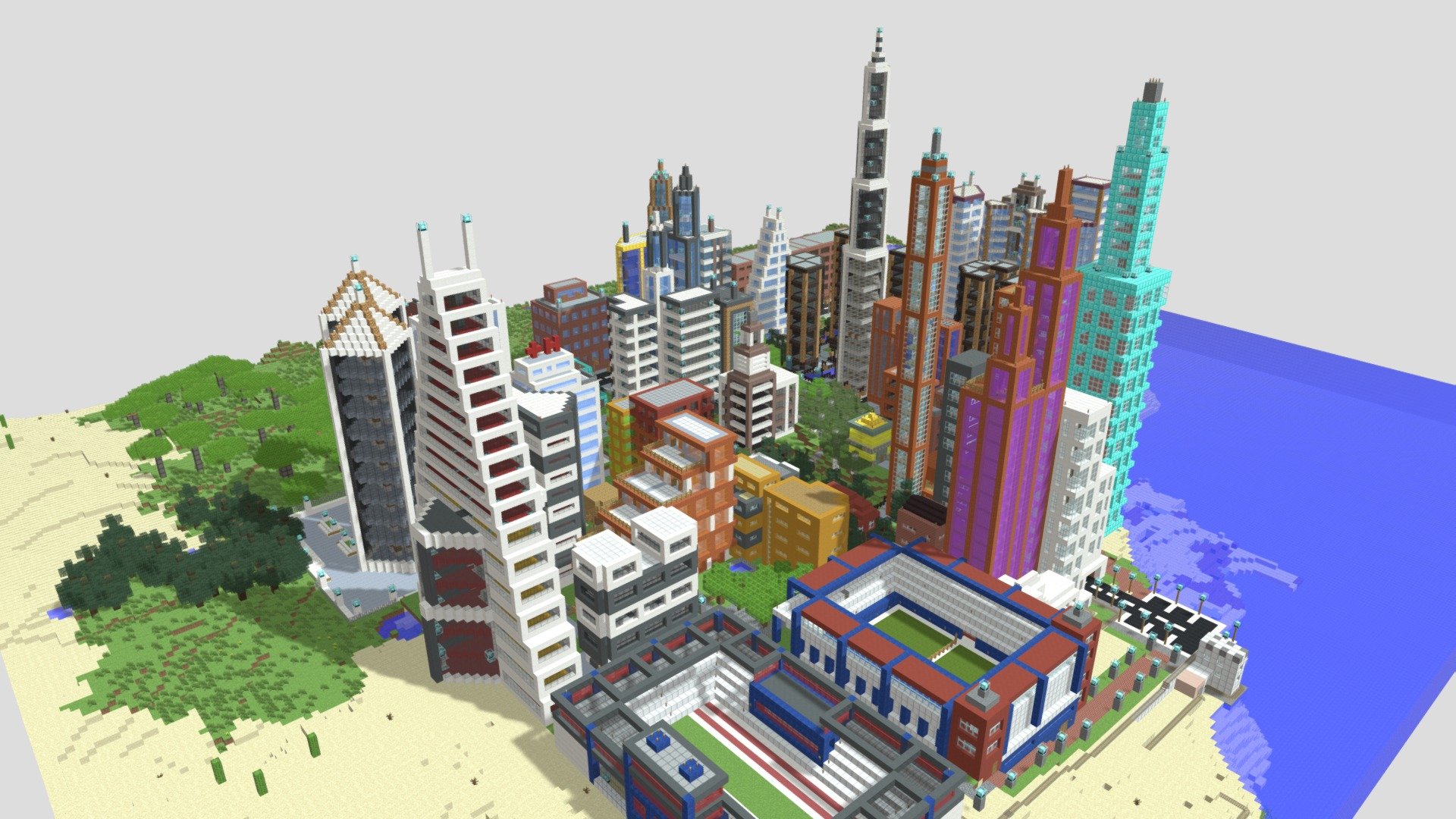 Download 100 City 3d Models Collection 3D Model | Deep3DSea