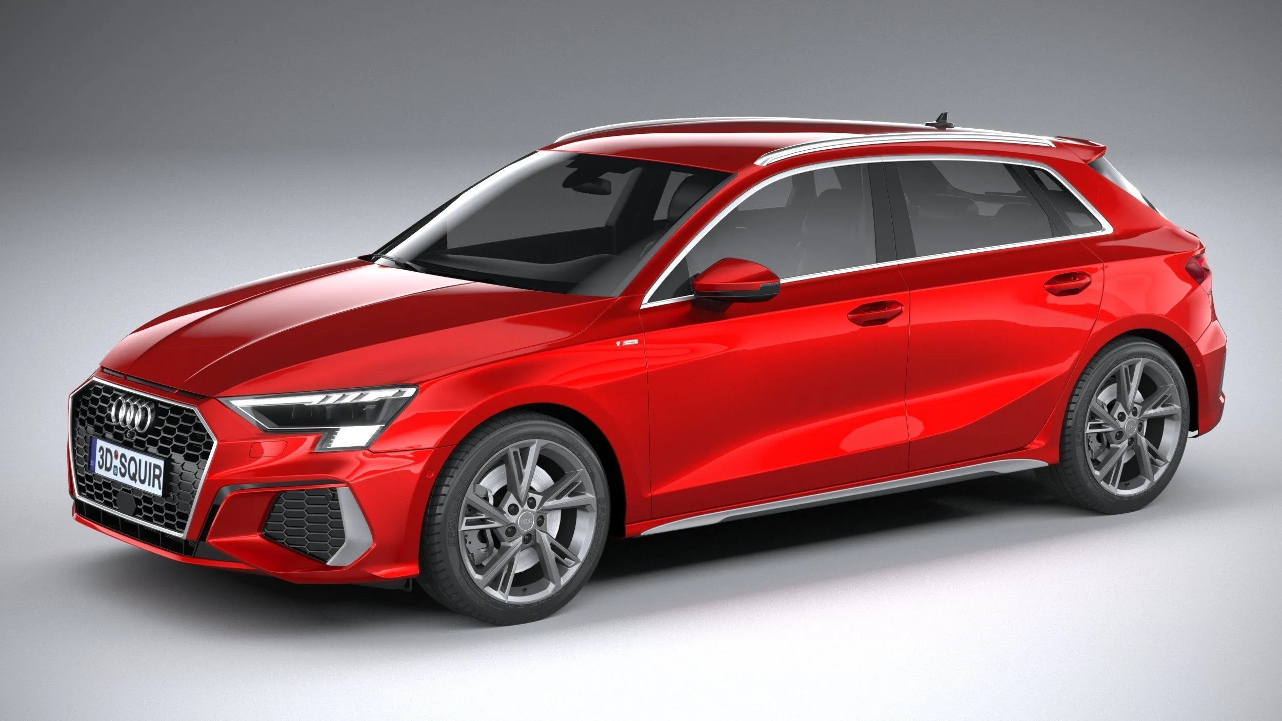 audi car 33 models collection squir 3d 3d model