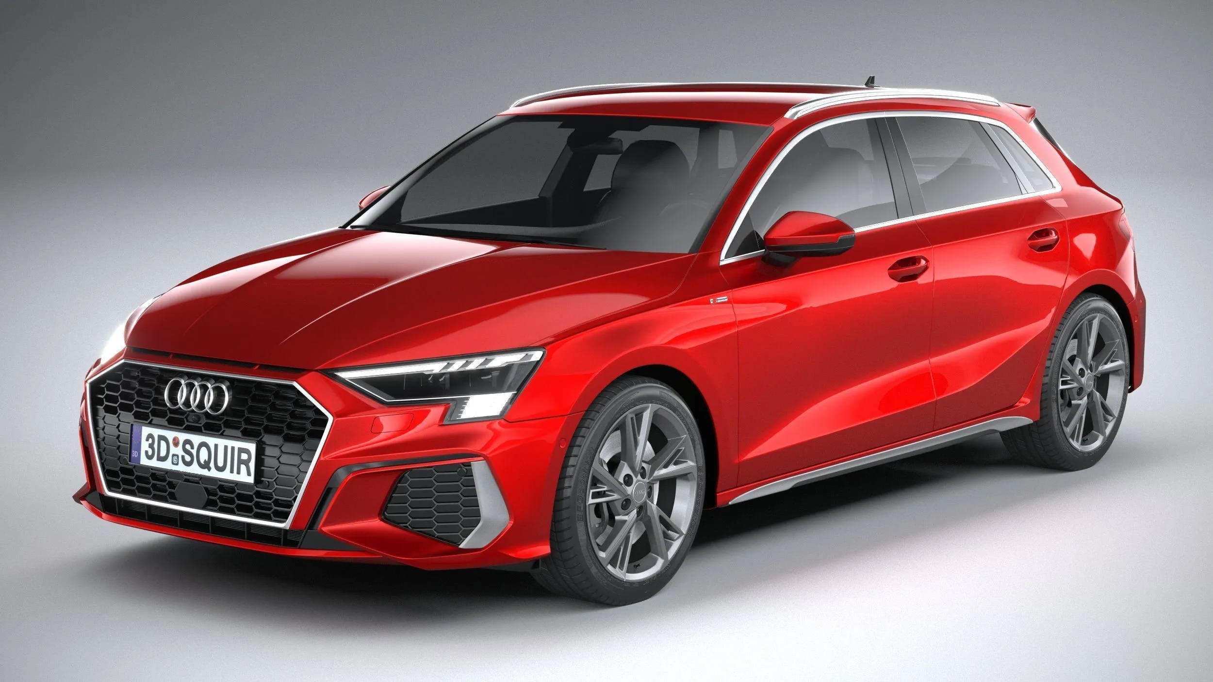audi car 33 models collection squir 3d 3d model