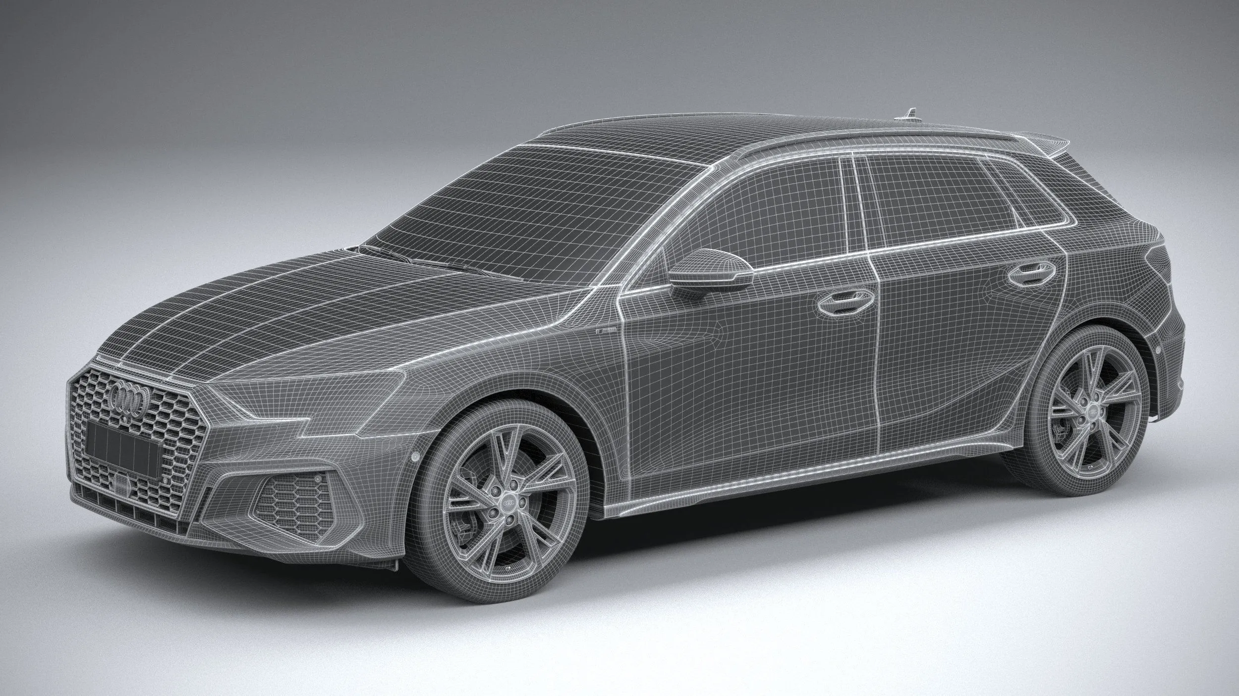 audi car 33 models collection squir 3d 3d model