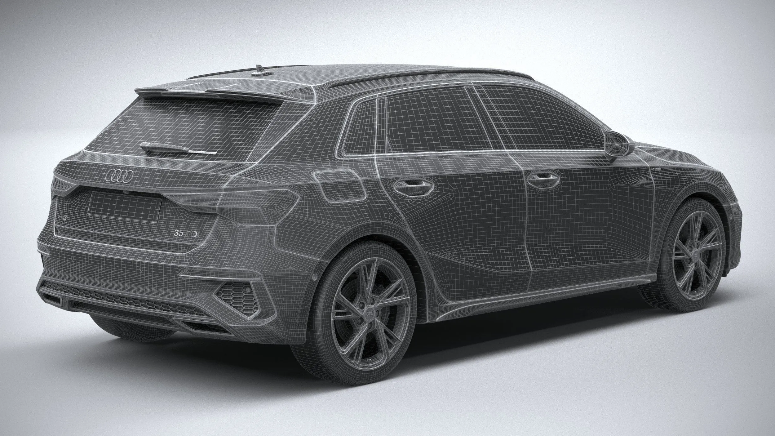 audi car 33 models collection squir 3d 3d model