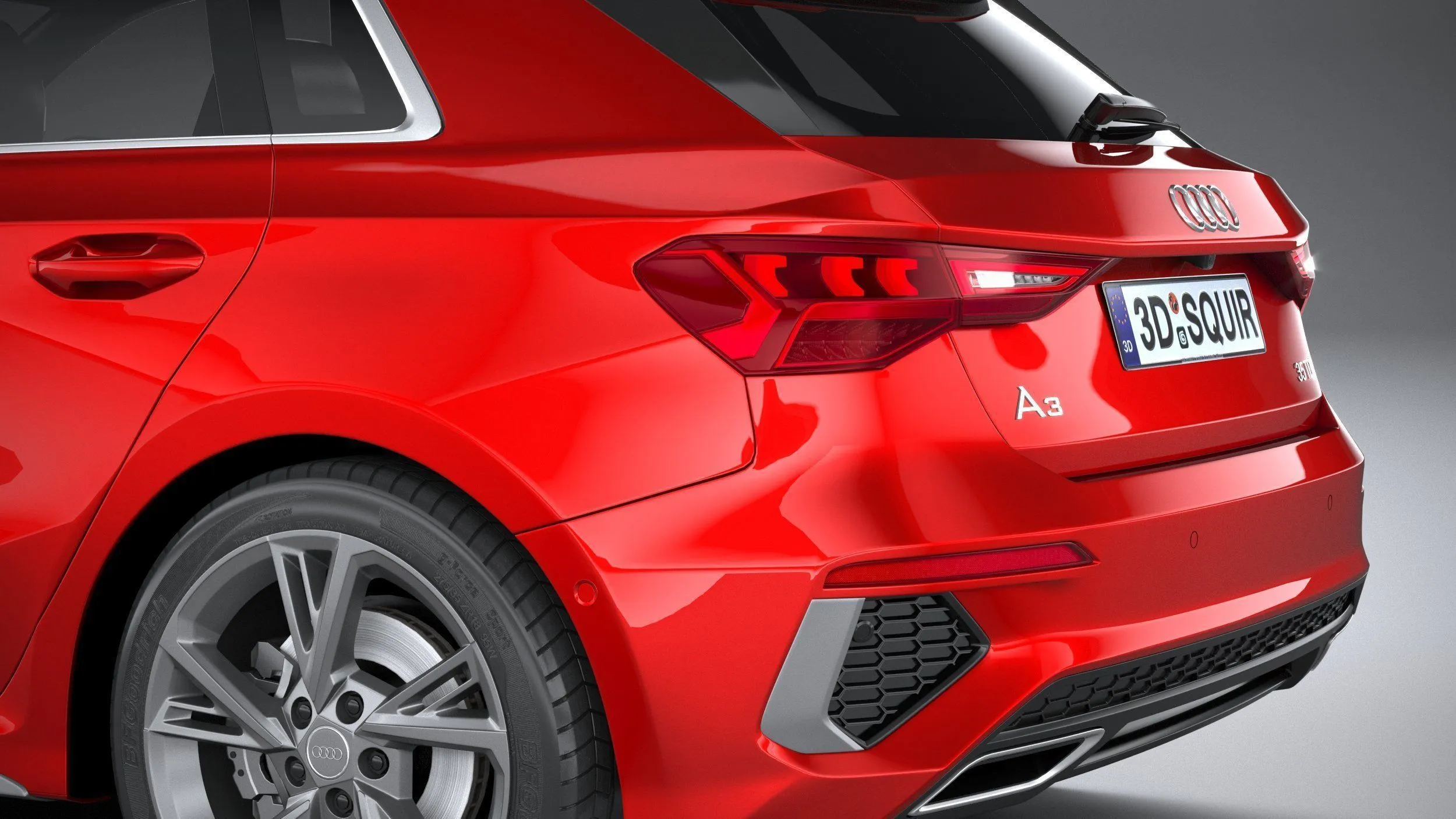 audi car 33 models collection squir 3d 3d model