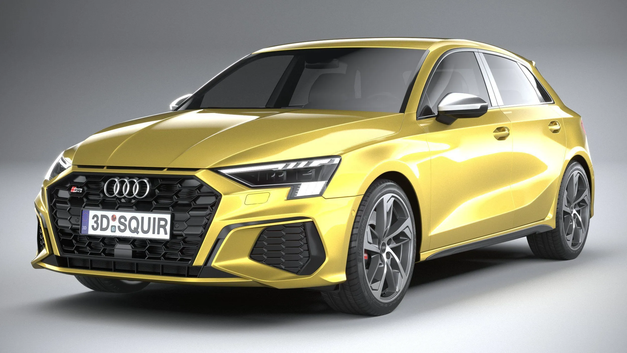 audi car 33 models collection squir 3d 3d model