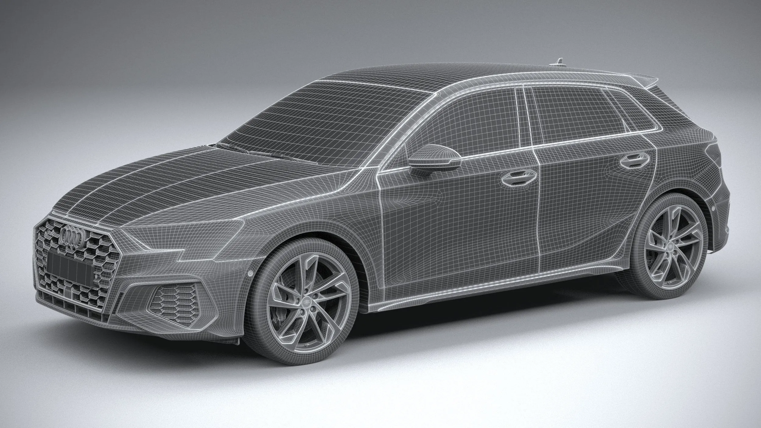 audi car 33 models collection squir 3d 3d model