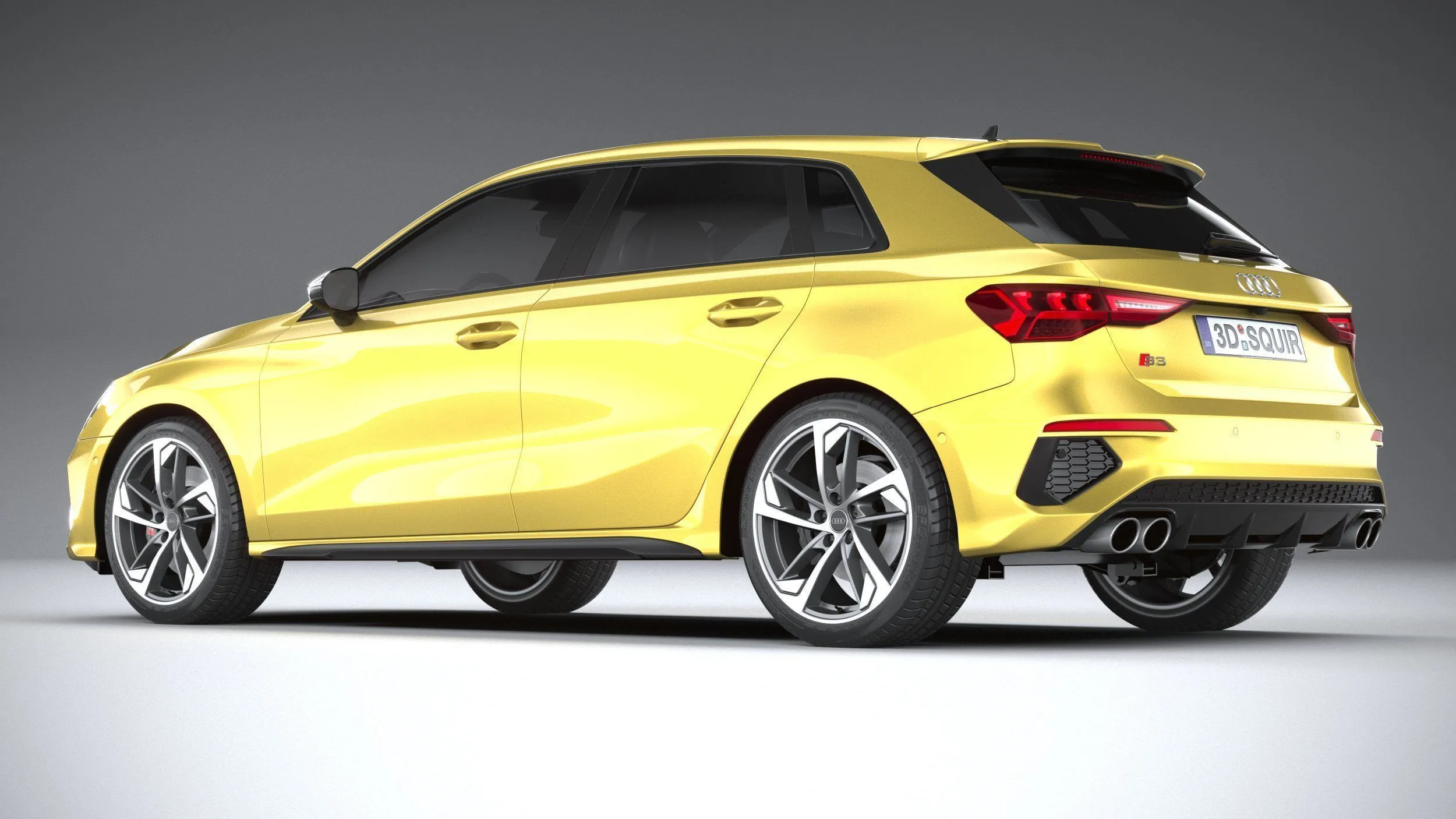 audi car 33 models collection squir 3d 3d model